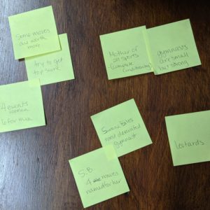 teaching students to write expository or informational texts with post it notes