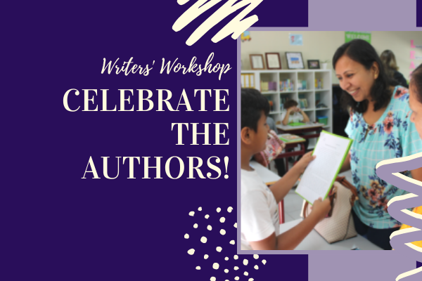 Have a writing celebration to celebrate student writers