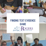 Finding Text Evidence game in the classroom